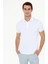 Erkek Beyaz Slim Fit Polo Yaka Basic Tişört 50252448-VR013 1