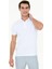 Erkek Beyaz Slim Fit Polo Yaka Basic Tişört 50252448-VR013 3