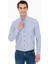 Erkek Lacivert Slim Fit Uzun Kollu Gömlek 50255975-VR033 3