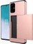 Galaxy S20 Için Kart Yuvası Pc + Tpu Hibrit Telefon Kılıfı - Pembe (Yurt Dışından) 3