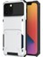 Apple iPhone 13 Mini Için Düşmeye Dayanıklı Kartlıklı Tpu + Pc Hibrit Kılıf - Beyaz (Yurt Dışından) 1