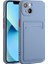 Apple iPhone 13 Mini Için Kart Yuvalı Esnek Tpu Telefon Kılıfı - Mavi (Yurt Dışından) 1