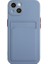 Apple iPhone 13 Mini Için Kart Yuvalı Esnek Tpu Telefon Kılıfı - Mavi (Yurt Dışından) 3
