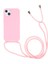 Apple iPhone 13 Mini Için Ayarlanabilir Kayışlı Esnek Tpu Koruyucu Telefon Kılıfı - Açık Pembe (Yurt Dışından) 1