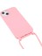 Apple iPhone 13 Mini Için Ayarlanabilir Kayışlı Esnek Tpu Koruyucu Telefon Kılıfı - Açık Pembe (Yurt Dışından) 3