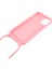 Apple iPhone 13 Mini Için Ayarlanabilir Kayışlı Esnek Tpu Koruyucu Telefon Kılıfı - Açık Pembe (Yurt Dışından) 5