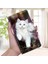 Dayanıklı Desen Baskı Pu Deri Standı Galaxy S22 5g Için Kayış ile Koruyucu Kılıf Koruyucu Kılıf - C08 Beyaz Kedi (Yurt Dışından) 5