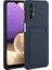 Kart Yuvası Yumuşak Tpu Telefon Kılıfı Galaxy A72 4g / 5g - Koyu Mavi (Yurt Dışından) 1