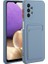 Kart Yuvası Yumuşak Tpu Telefon Kılıfı Galaxy A72 4g / 5g - Mavi (Yurt Dışından) 1