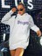 Kadın Beyaz Önü Dragon Yazılı Sırt Dragon Baskılı Kapüşonlu Oversize Sweatshirt 5