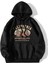Unisex Siyah California Sweatshirt Kapşonlu 1