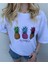 Ananas Beyaz Oversize Kadın T-Shirt 3