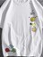Unisex Beyaz T-Shirt Funny Smile Baskılı Oversize Tişört 3