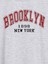 Erkek Brooklyn Baskili Gri Oversize Sweatshirt 3