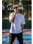 Erkek Beyaz Oversize T-Shirt 1