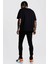 Erkek Siyah Oversize T-Shirt Just Rick It Baskılı Tişört 2