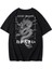 Erkek Siyah T-Shirt Lucky Dragon Baskılı Oversize T-Shirt 1