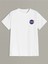 Erkek Beyaz T-Shirt Nasa Logo Baskılı Oversize Tişört 1