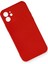 iPhone 12 Kılıf Nano Içi Kadife Silikon - Kırmızı 2