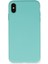 iPhone x Kılıf Nano Içi Kadife Silikon - Turkuaz 1