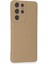 Samsung Galaxy S21 Ultra Kılıf Nano Içi Kadife Silikon - Bej 2