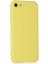 iPhone 7 Kılıf Nano Içi Kadife Silikon - Mat Sarı 3