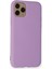 iPhone 11 Pro Kılıf Nano Içi Kadife Silikon - Lila 3