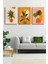 Tropikal Yaprak Soyut Modern Minimal Kanvas Tablosu 3'lü Canvas Tablo Seti 1