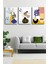 Gift Pack Tropikal Soyut Çiçekler Modern Minimal Kanvas Tablosu 3'lü Canvas Tablo Seti 1