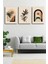 Soyut Modern Minimal Kanvas Tablosu 3'lü Canvas Tablo Seti 1
