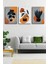 Gift Pack Tropikal Soyut Çiçekler Modern Minimal Kanvas Tablosu 3'lü Canvas Tablo Seti 1