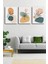 Gift Pack Tropikal Soyut Çiçekler Modern Minimal Kanvas Tablosu 3'lü Canvas Tablo Seti 1