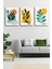 Soyut Modern Minimal Kanvas Tablosu 3'lü Canvas Tablo Seti 1