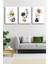 Gift Pack Soyut Çiçekler Modern Minimal Kanvas Tablosu 3'lü Canvas Tablo Seti 1