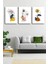 Gift Pack Soyut Çiçekler Modern Minimal Kanvas Tablosu 3'lü Canvas Tablo Seti 1