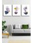 Gift Pack Soyut Çiçekler Modern Minimal Kanvas Tablosu 3'lü Canvas Tablo Seti 1