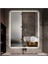65X90 cm Büyüteçli Dokunmatik Tuşlu Buğu Yapmayan Ledli Banyo Aynası 5