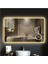 50X65 cm Makyaj Aynalı Dokunmatik Tuşlu Buğu Yapmayan Ledli Banyo Aynası 3