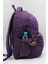 Su Geçirmez Kumaş Moden Mor Unisex Kadın Okul Sırt Çantası 2200 3