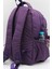 Su Geçirmez Kumaş Moden Mor Unisex Kadın Okul Sırt Çantası 2200 4