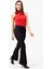 Siyah Ispanyol Paça Pantalon 2