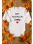 Happy Valentine's Day Daddy Yazılı Sevgililer Günü Bebek Body Beyaz Badi Zıbın 8126 1