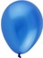 Balonevi, Metalik Mavi, 12'' Metalik Renk Baskı Balonu 100'LÜ Paket 1
