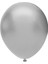 Balonevi, Metalik Silver - Gümüş Rengi, 12'' Metalik Renk Baskı Balonu 100'LÜ Paket 1