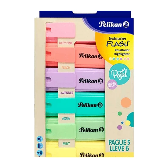 Pelikan Fosforlu Kalem Pastel 6 Lı PL60078802FK6 NC8317 Pelikan Fosforlu Kalem Pastel 6 Lı PL60078802FK6 NC8317