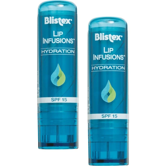 Blistex Uzun Süreli Nemlendirici Dudak Bakımı Lip Infusions Hydration SPF15 3,7g X2