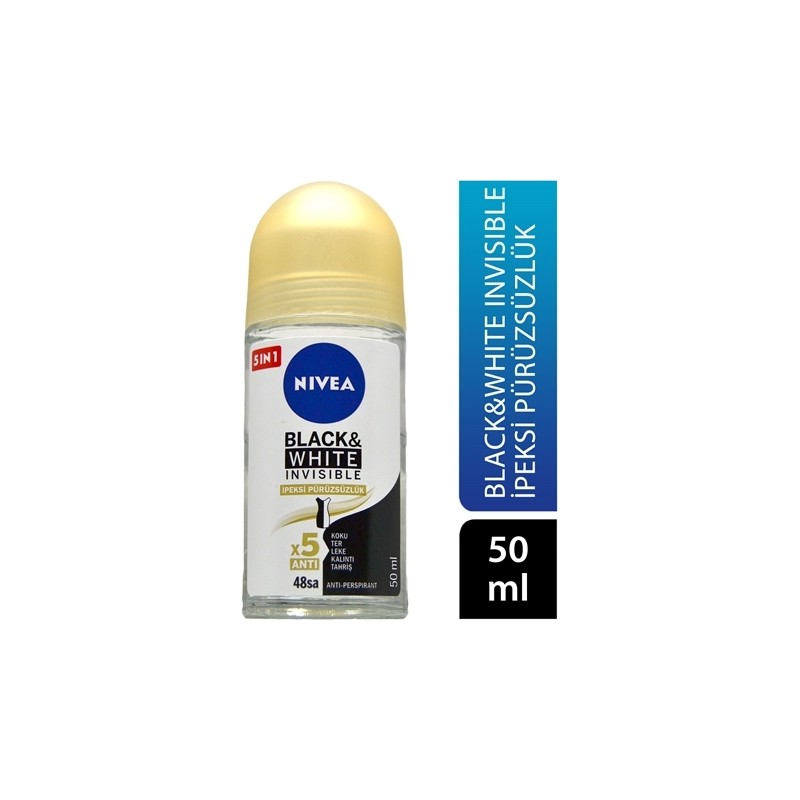 Nivea Nıvea Roll-On Kadın Invisible Black&white Ipeksi 50ML x 6 Adet
