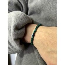 Padore Accessory Unisex - Yeşil Renk, Nazar Boncuk Detaylı Şık Bileklik | Handmade