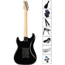 Midex RPH-20BK Full Black Profesyonel Elektro Gitar (Çanta Askı Capo Tuner Pena Kablo Yedek Tel)