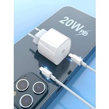 Streak Apple iPhone Uyumlu 20WATT 13/13 Pro/12/12 Pro Max Hızlı Şarj Aleti Seti 20W Adaptör